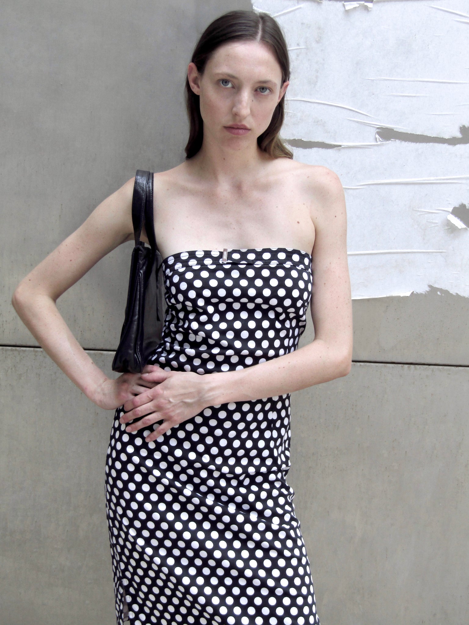 0512 / Moschino Polka Dot Midi Dress