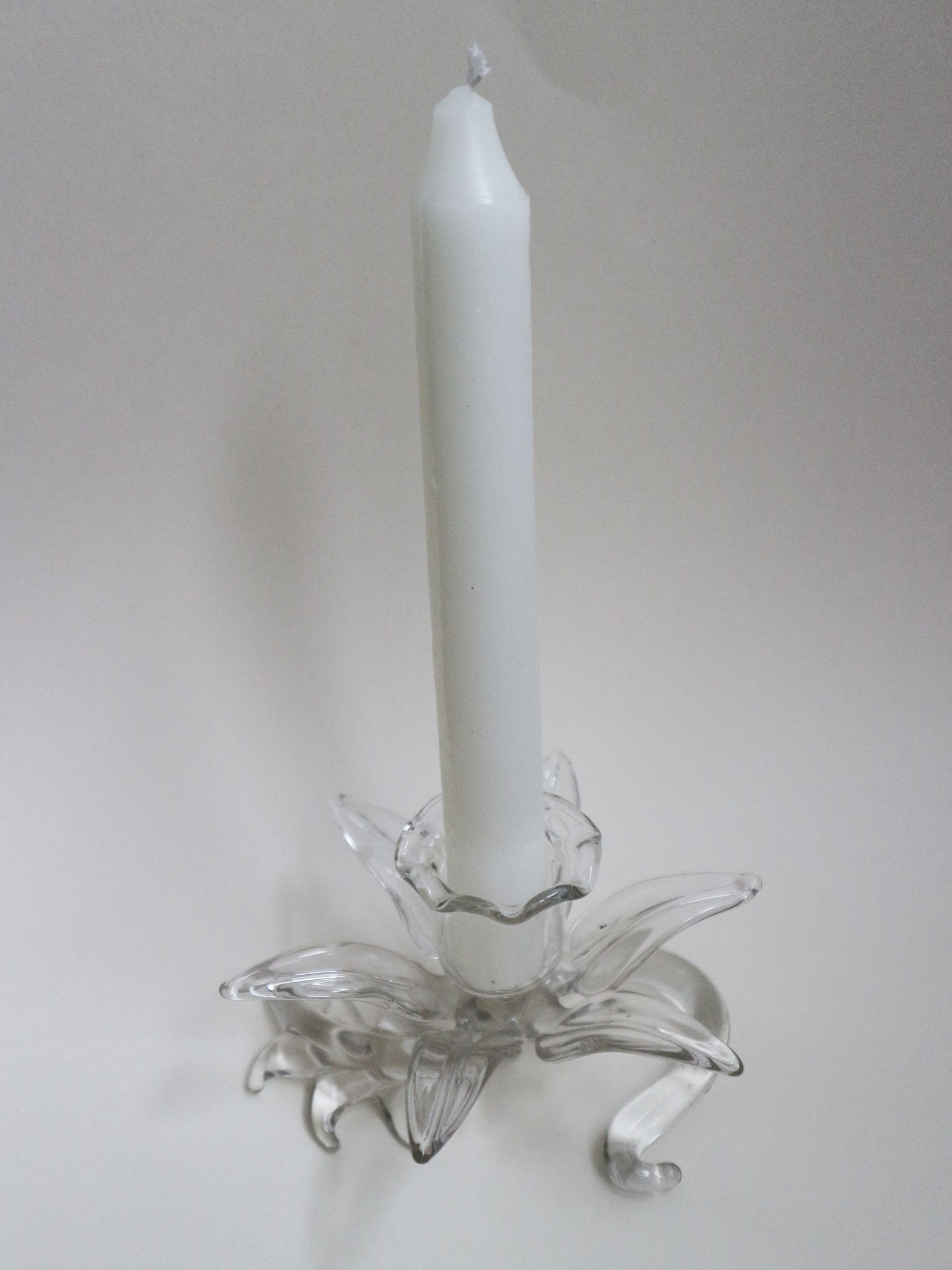 0626 / Glass Candlestick Set