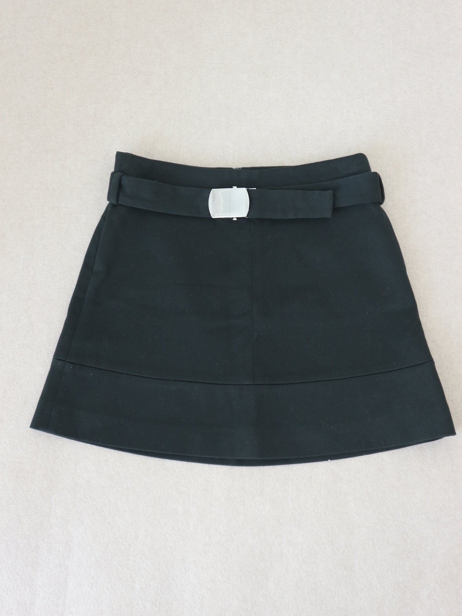 0418 / Adolfo Dominguez Buckle Skirt