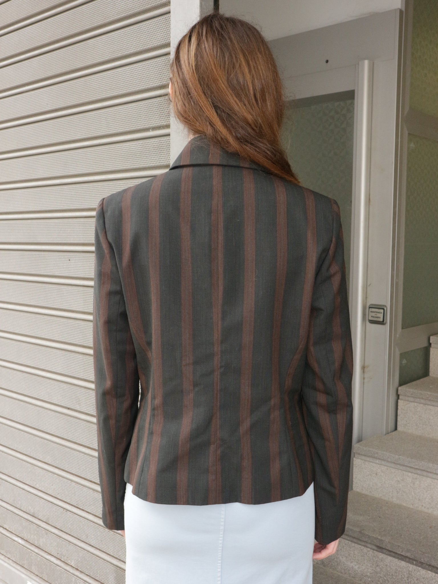 0458 / Striped Blazer